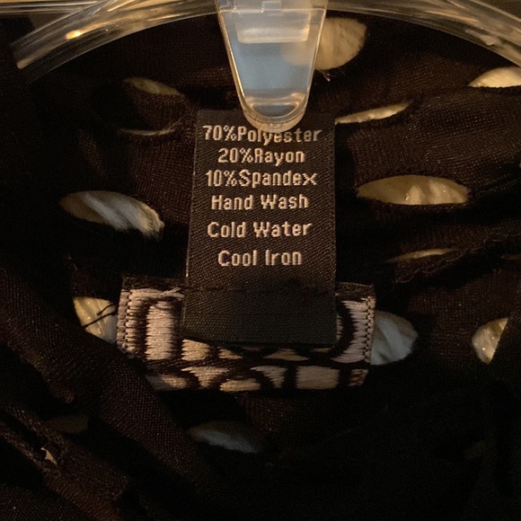 Clara Sun Woo laser cut turtleneck long sleeve top. size XS. Made in the USA. - Picture 3 of 3